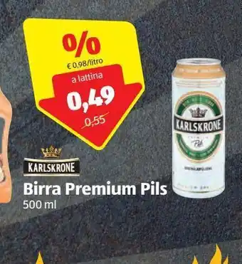 ALDI Birra premium pils karlskrone offerta