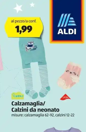 ALDI Calzamaglia / calzini da neonato offerta