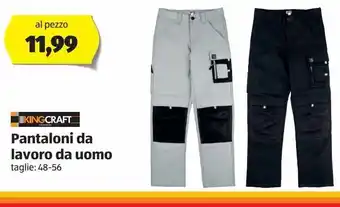 ALDI Pantaloni da lavoro da uomo king craft offerta