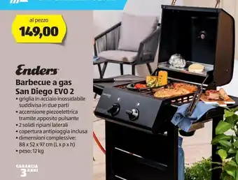 ALDI Barbecue a gas enders offerta