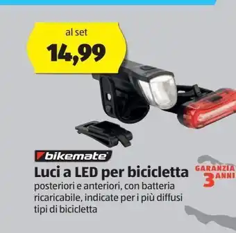 ALDI Luci a led per bicicletta bikemate offerta