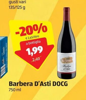 ALDI Barbera d'asti docg offerta