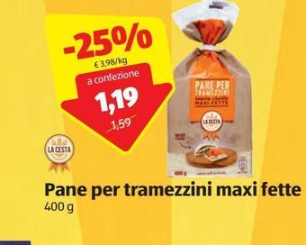ALDI Pane per tramezzini maxi fette la cesta offerta