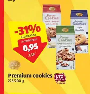 ALDI Premium cookies finest bakery offerta