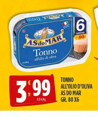 Despar Tonno in olio d'oliva às do mar offerta