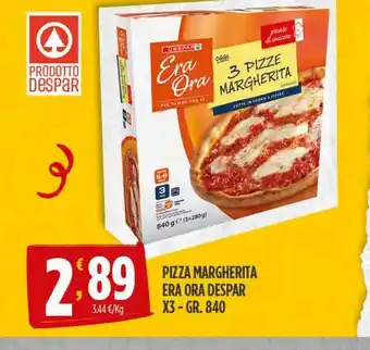 Despar Pizza margherita era ora despar offerta