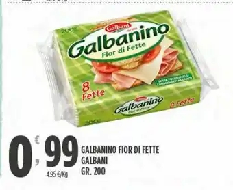 Eurospar Galbanino fior di fette galbani offerta