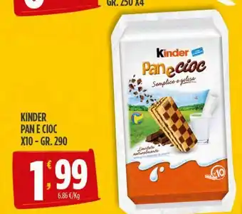 Eurospar Pan e cioc kinder offerta