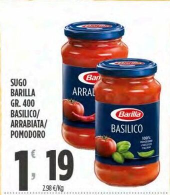 Eurospar Sugo barilla offerta
