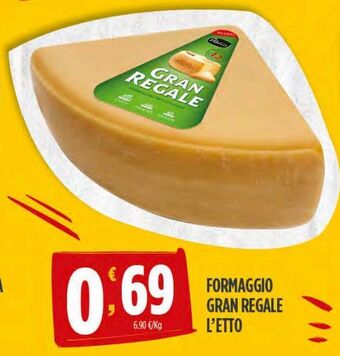 Eurospar Formaggio gran regale offerta