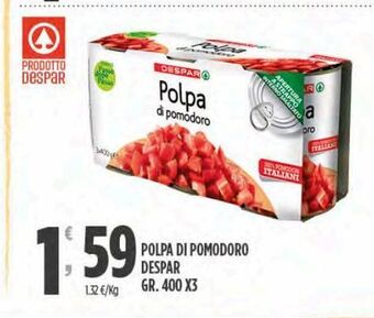 Eurospar Polpa di pomodoro despar offerta