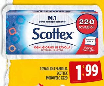 Eurospar Tovaglioli famiglia scottex offerta
