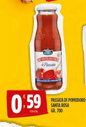 Eurospar Passata di pomodoro santa rosa offerta