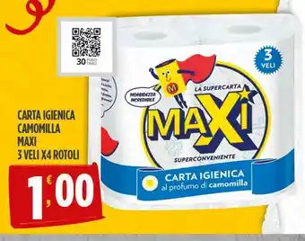 Eurospar Carta igienica camomilla offerta
