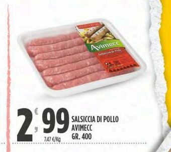 Despar Salsiccia di pollo avimecc gr 400 offerta
