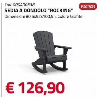 Eurobrico Sedia a dondolo "rocking" offerta