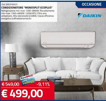 Eurobrico Condizionatore "monosplit ecoplus" offerta