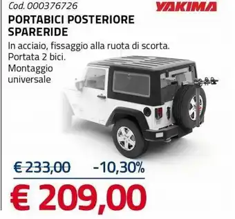Portabici posteriore spareride