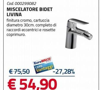 Miscelatore bidet livina