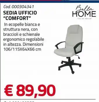 Eurobrico Sedia ufficio "comfort" offerta