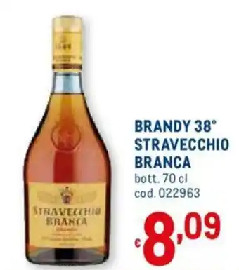 Metro Stravecchio Branca Brandy 38 70cl offerta