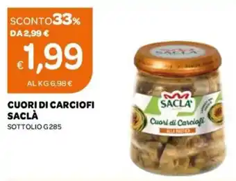Cuori Di Carciofi Sacla 285g