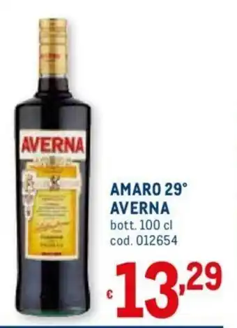 Metro Averna Amaro 29 100cl offerta