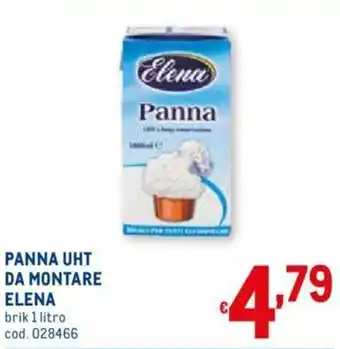 Metro Elena Panna UHT Da Montare 1 litro offerta