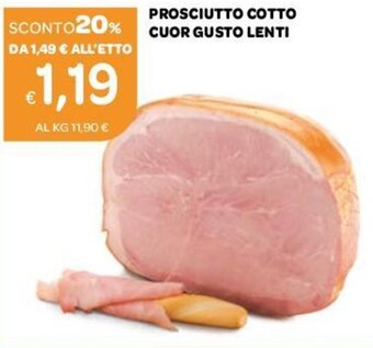 Ekom Prosciutto Cotto Cuor Gusto Lenti offerta