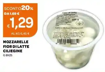 Ekom Mozzarelle Fior Di Latte Ciliegine 25gx8 offerta