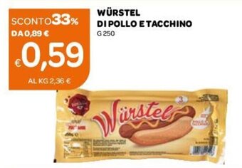 Ekom Wurstel Di Pollo E Tacchino 250g offerta