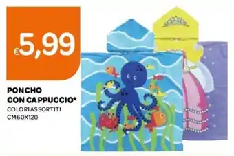 Poncho Con Capuccio 120x60cm