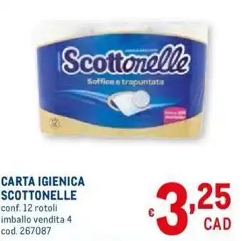 Metro Scottonelle Carta Igienica 12 rotoli offerta