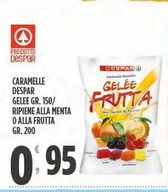 Despar Caramelle despar ripiene alla menta o alla frutta offerta