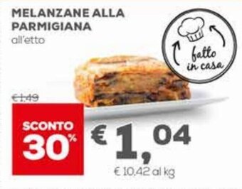 Pan Melanzane Alla Parmigiana offerta