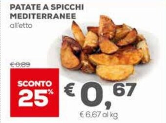 Pan Patate A Spicchi Mediterranee offerta