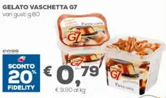 Pan Gelato Vaschetta G7 Vari Gusti g.80 offerta