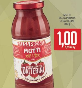Supermercati Piccolo Mutti Salsa Pronta Di Datterini 300 g offerta
