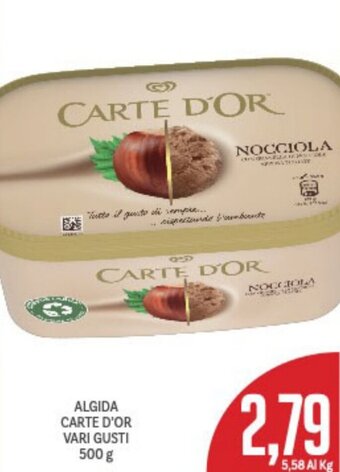 Supermercati Piccolo Algida Carte D'OR vari gusti 500 g offerta
