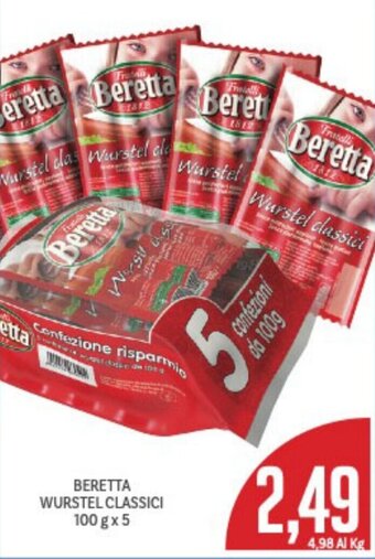 Supermercati Piccolo Beretta Wurstel Classici 100 g x 5 offerta