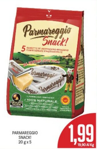 Supermercati Piccolo Parmareggio Snack! 20 g x 5 offerta