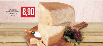 Supermercati Piccolo Valgrana Formaggio Duro Da Tavola offerta