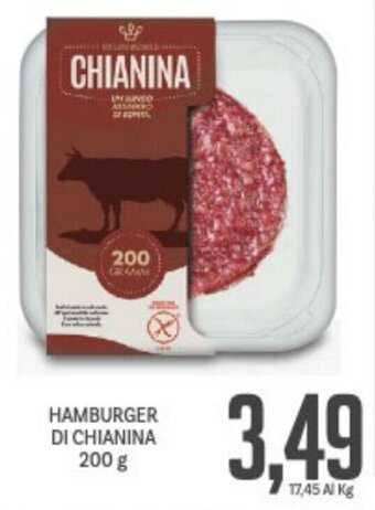 Supermercati Piccolo Hamburger Di Chianina 200 g offerta