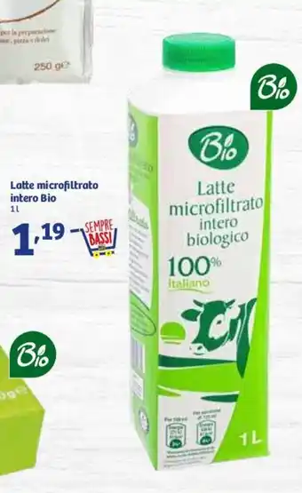 In'S Mercato Latte Microfiltrato Intero Bio offerta