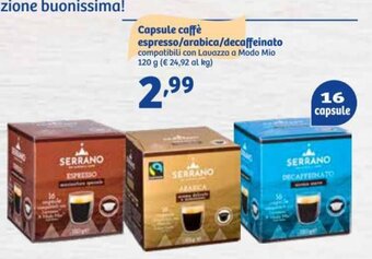 In'S Mercato Capsule Caffè Espresso / Arabica / Decaffeinato 120 g offerta