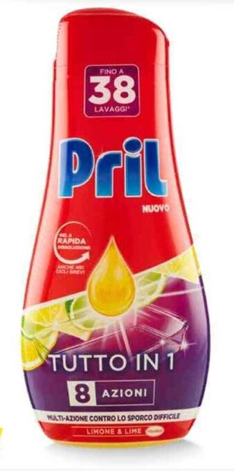 Famila Prill All in 1 Gel Limone 38 Lavaggi 684 ml offerta