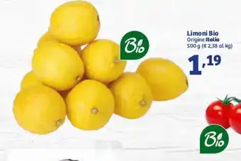 In'S Mercato Limoni bio Italia 500g offerta