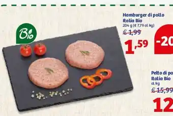 In'S Mercato Hamburger Di Pollo Italia Bio 204g offerta