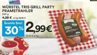 Coop Würstel Tris Grill Party Pramstrahler 290 g offerta