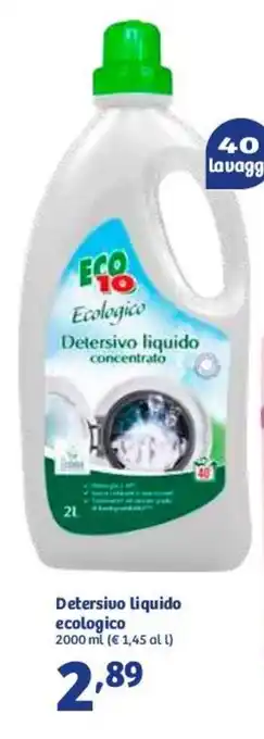 In'S Mercato Detersivo Liquido Ecologica 2000ml offerta